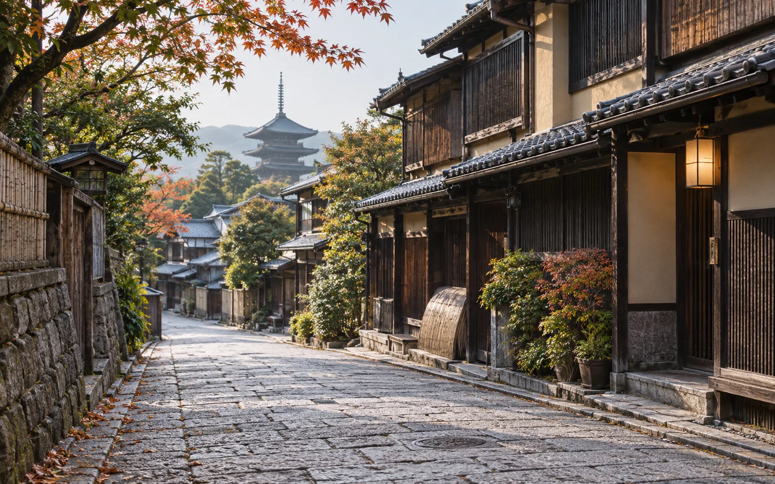 A quiet street in Kyoto
